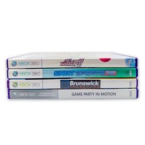 Xbox 360 Kinect Video Game Lot 4 Games Family Fun Entertainment Kids Children